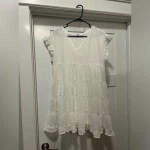 JODIFL White Layered Dress